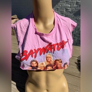 Baywatch Cropped pink T-Shirt